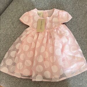 First Impressions Pink Polka Dot Dress